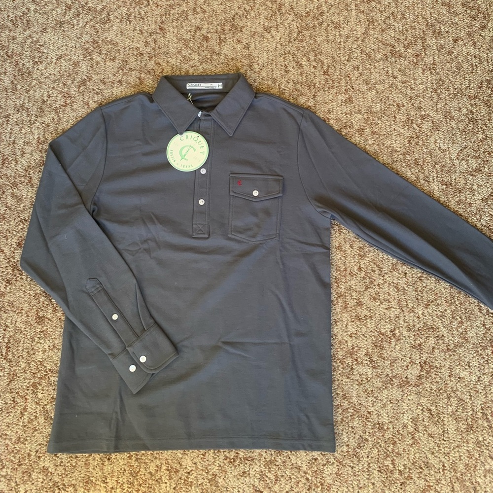 Criquet premium long sleeve polo
